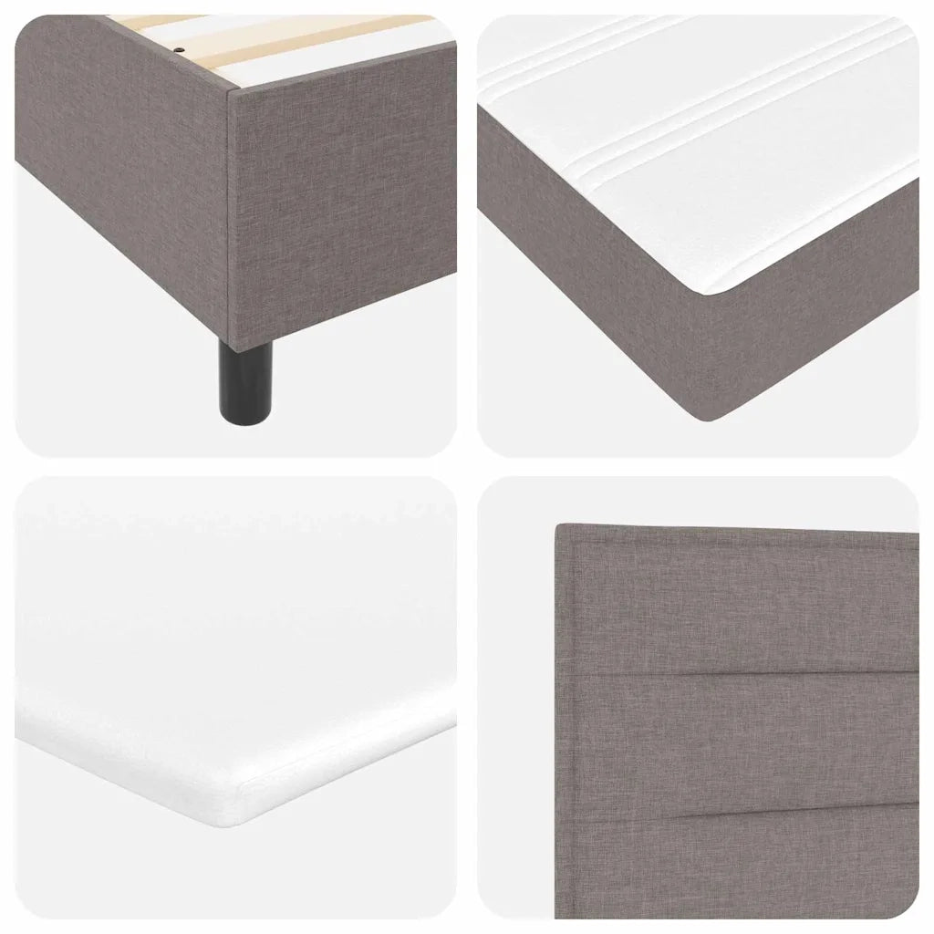 Letto a molle con materasso Talpa 90 x 190 cm Tessuto 3339277