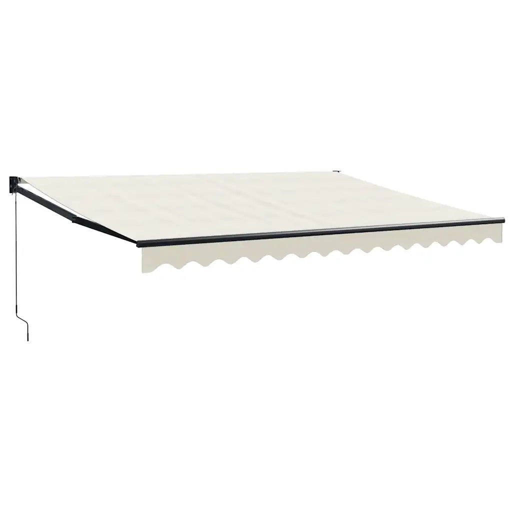 Tenda da Sole Retrattile Crema 4x3 m in Tessuto e Alluminio 3154453
