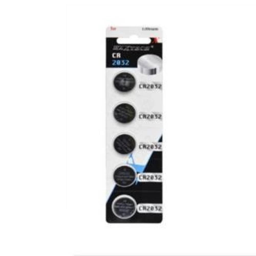 Trade Shop - 5 Batterie Al Litio 3v 150mah Bottone Cr2032 Pile Maxtech Per Orologi Telecomand -