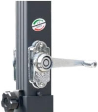 Ombrellone quadrato 3x3 mt da giardino con palo laterale e telo ecrù, apertura a manovella Tomaino 5011