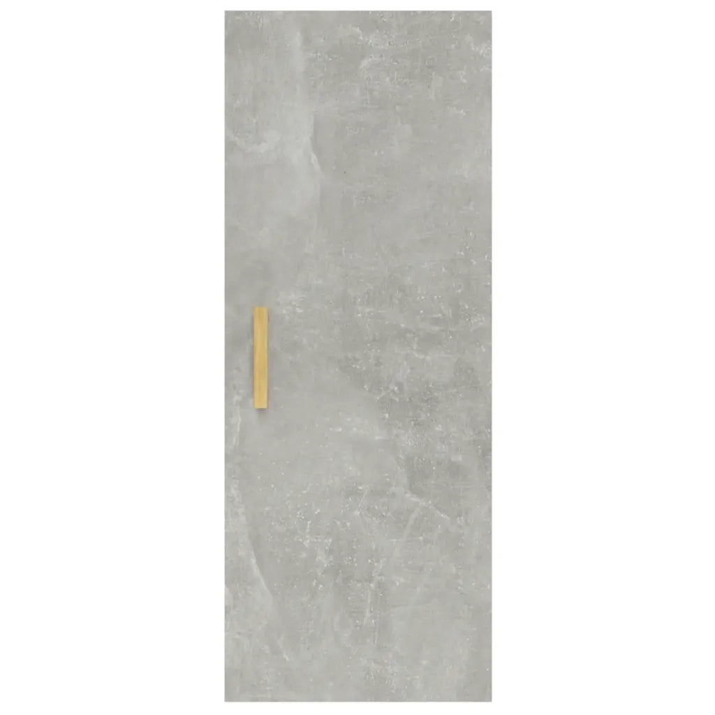 Armadietto a Muro Grigio Cemento 34,5x34x90cm Legno Multistrato cod mxl 32968