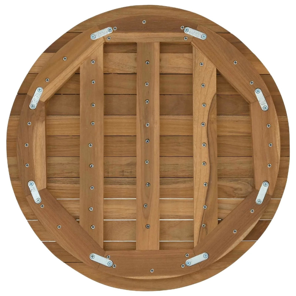 Piano del tavolo Ø 50 x 3,5 Rotondo Legno di teak solido 42033150