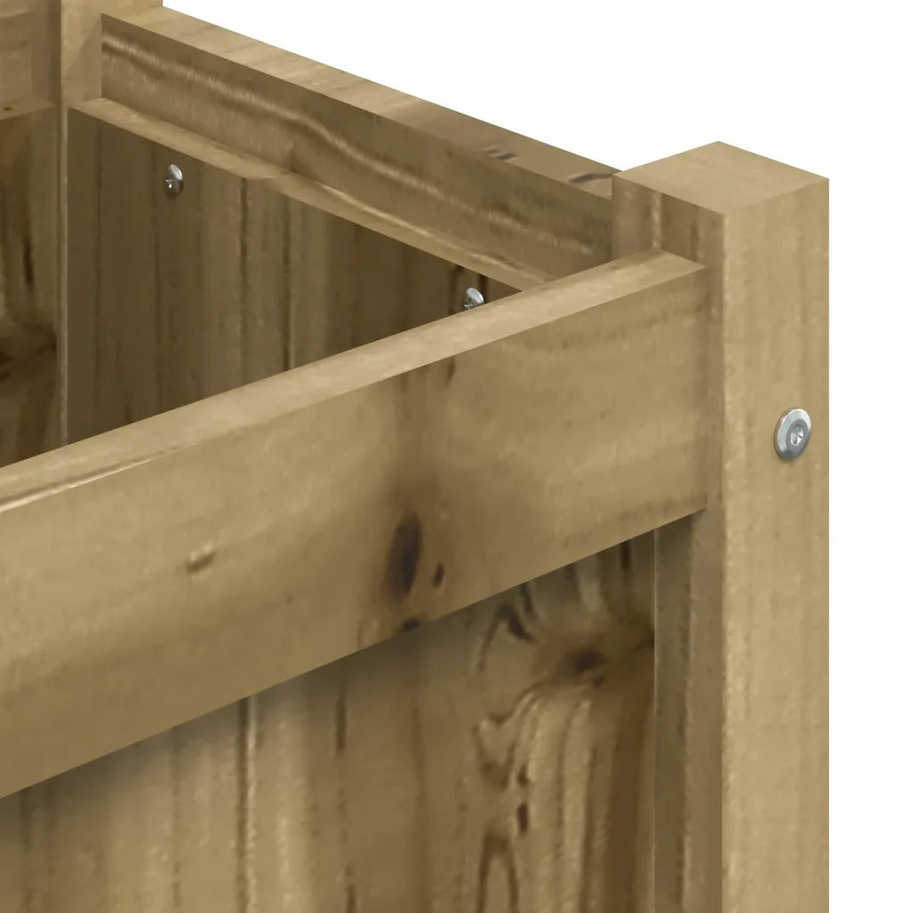 Fioriera da Giardino-Vaso da Esterno 150x31x31 cm in Legno di Pino Impregnato