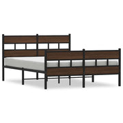 Letto matrimoniale | Letto per adulti | Giroletto senza Materasso con Testiera e Pediera 140x190 cm