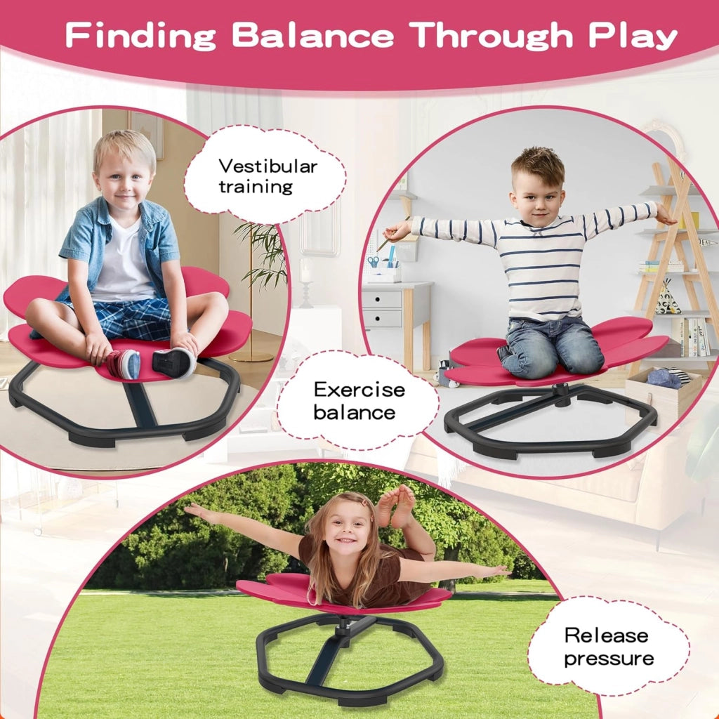 Carosello girevole per autismo bambini allenamento coordinazione fisica ed equilibrio sensoriale sgabello girevole per bambini