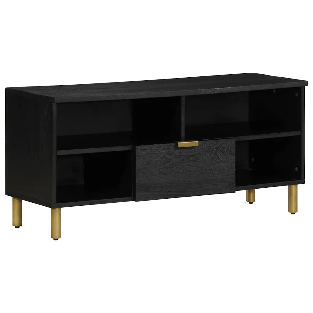 Mobile Porta TV Nero 100x33x46 cm in Legno Multistrato