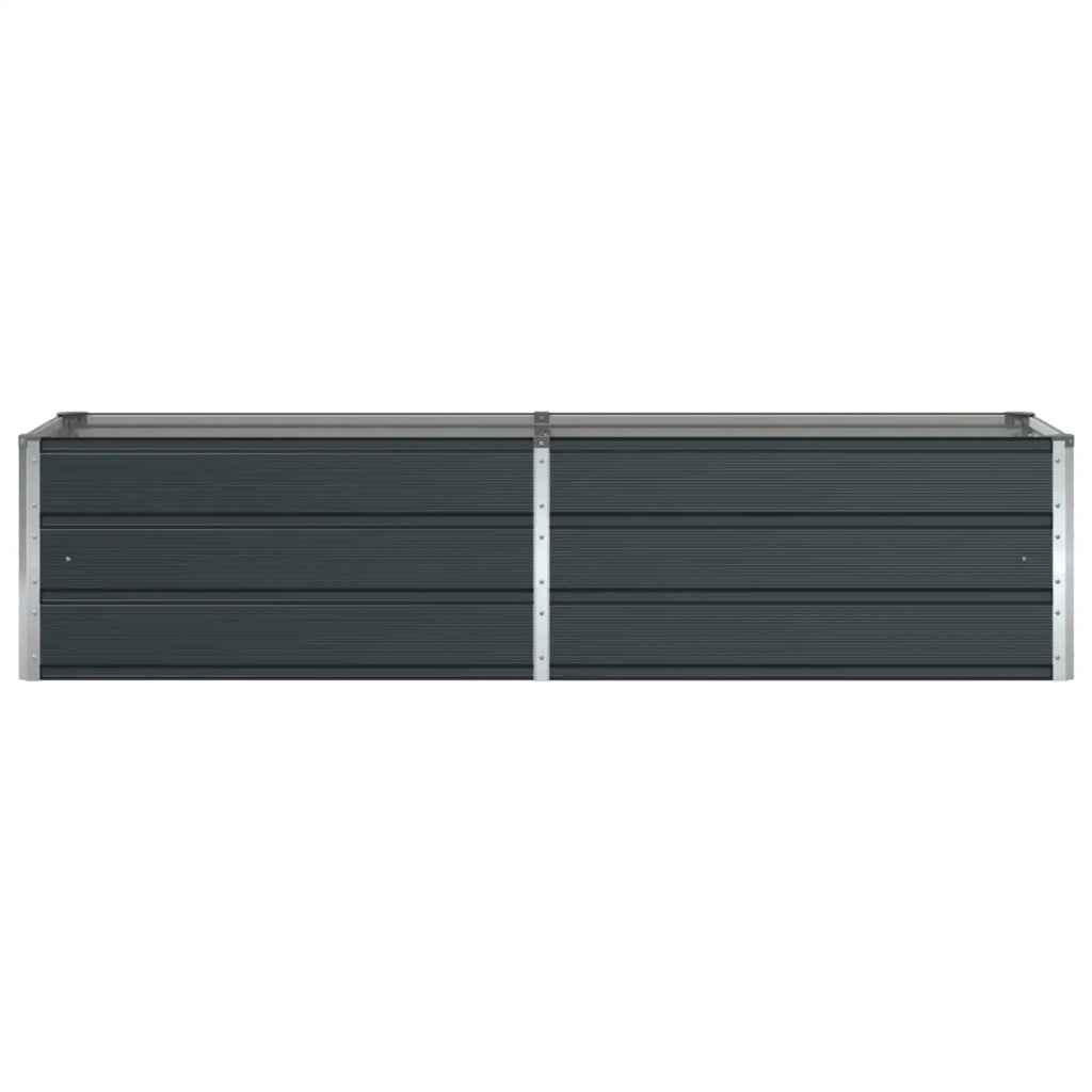 Fioriera Antracite 195 x 50 x 45 cm Acciaio zincato