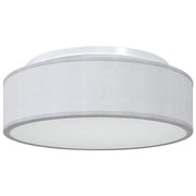 Faretto da soffitto moderno di design 38 x 38 x 14 cm atmosfera accogliente finitura in tessuto grigio opaco 02_0058425