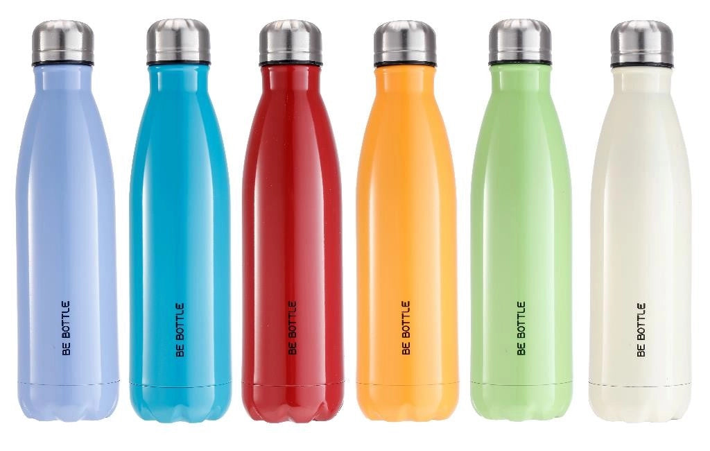 1 Pezzo Borraccia Termica in Acciaio Colorata 500 ml 4 Colori