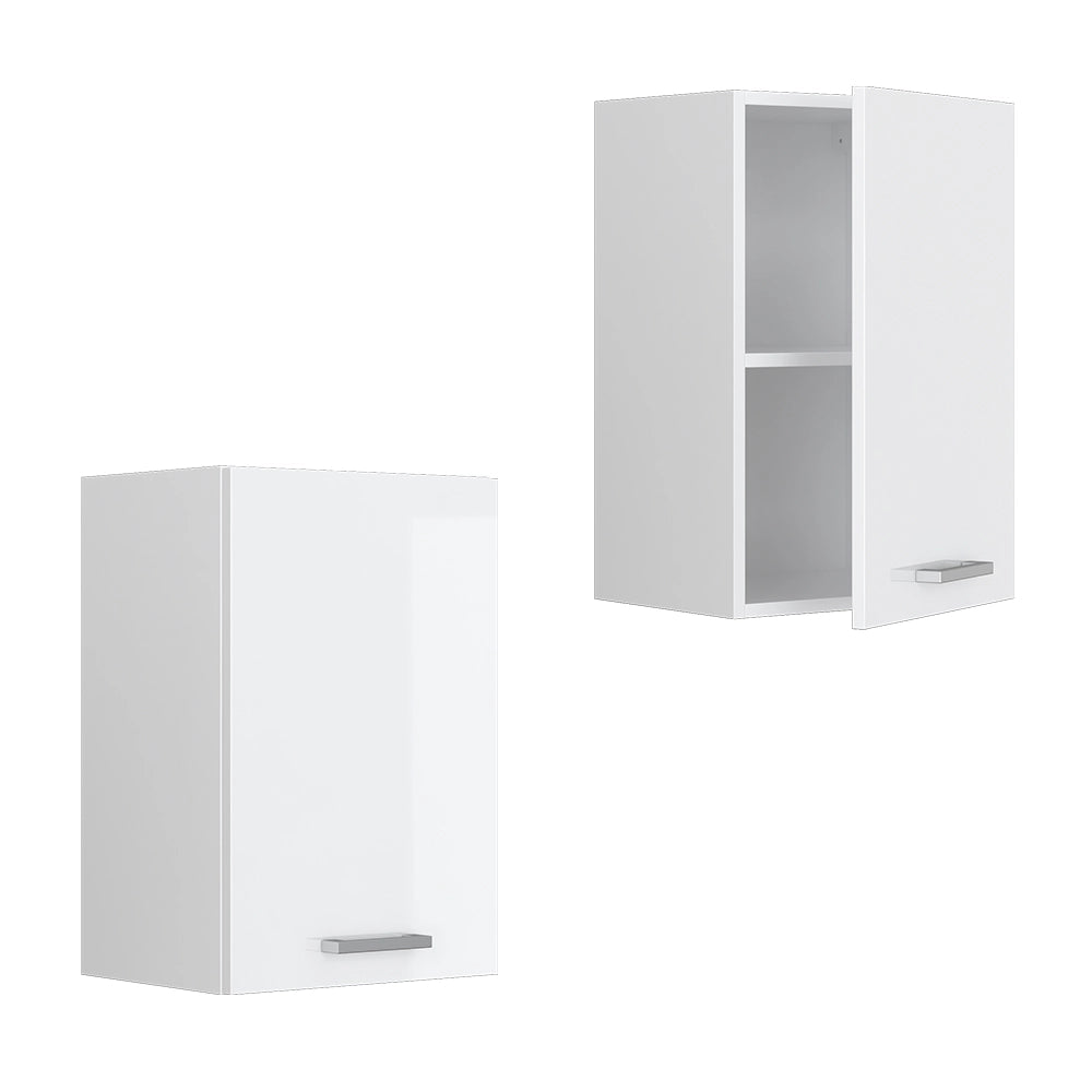 Vicco Pensile universale Bianco lucido 40 cm con ripiani aperti