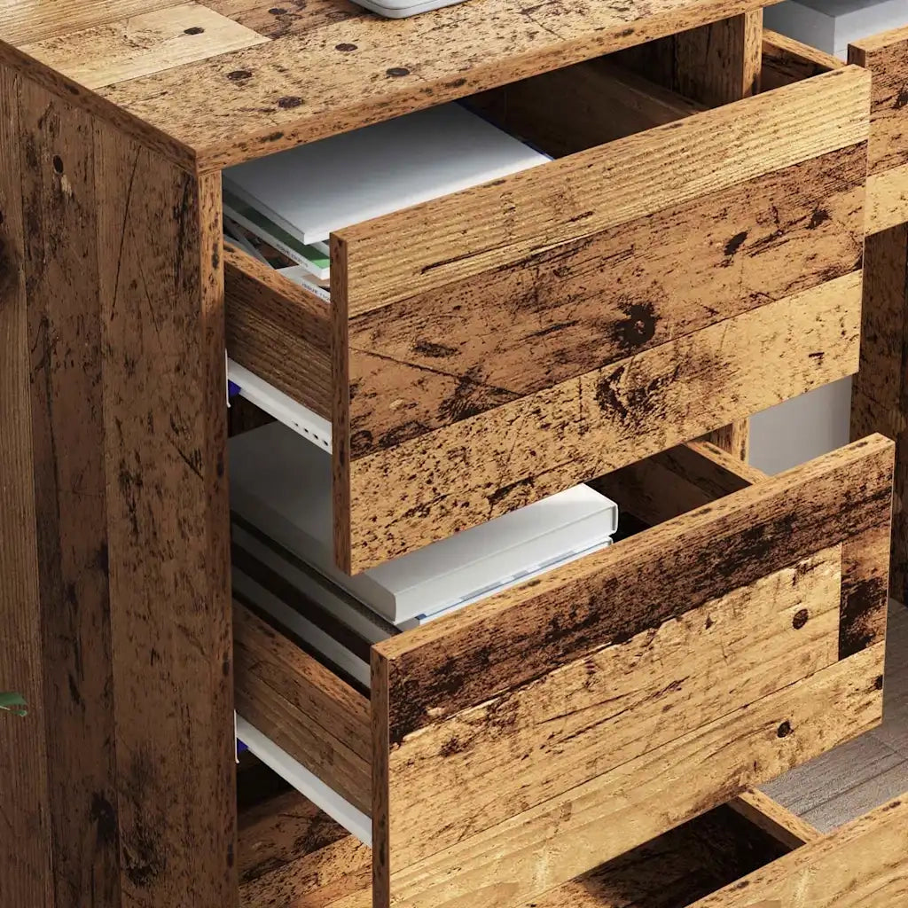Scrivania | Tavolo da Ufficio Legno vecchio 90 x 37.5 x 75 cm Legno multistrato