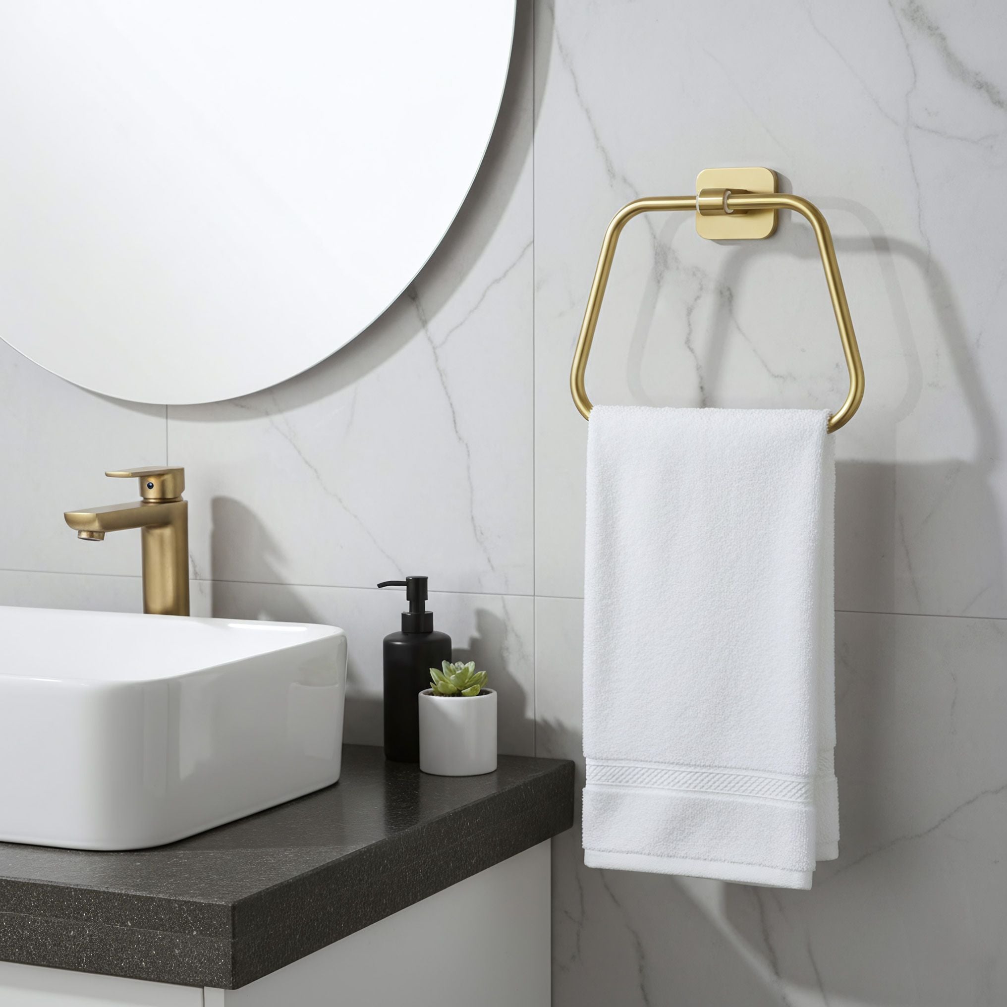 Portasciugamano Da Bagno 5910 Nico Brush Gold