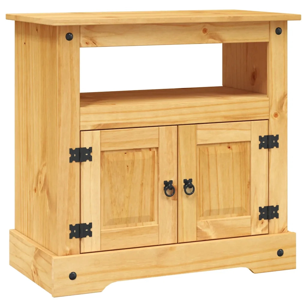 Mobile Porta TV Legno Pino Messicano Corona Range 80x43x78 cm 243746