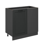 Vicco Mobile ad angolo cucina Antracite casa di campagna 86 cm senza piano di lavoro