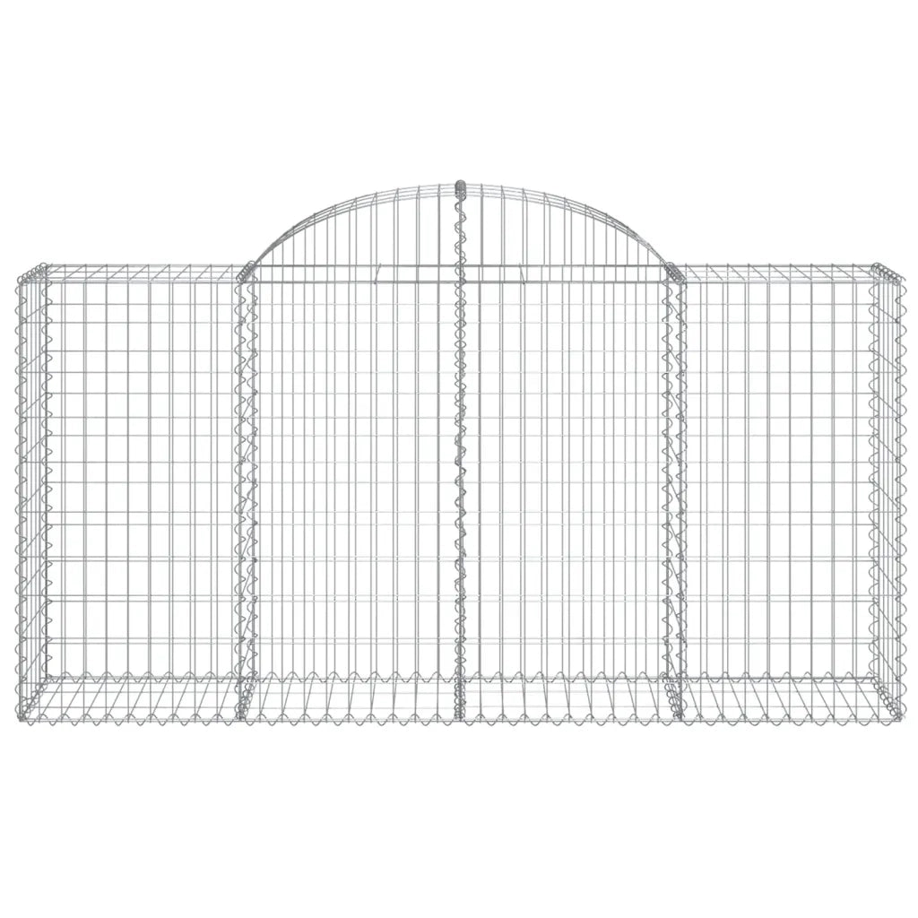 Cesti Gabbioni ad Arco 13 pz 200x50x100/120 cm Ferro Zincato 3146331