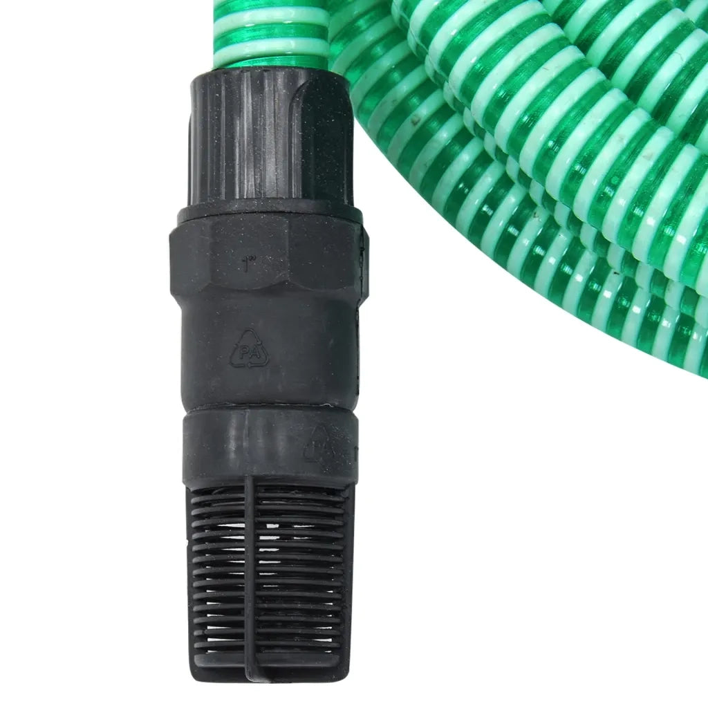 Tubo di Aspirazione con Connettori in PVC 10 m 22 mm Verde cod mxl 56531