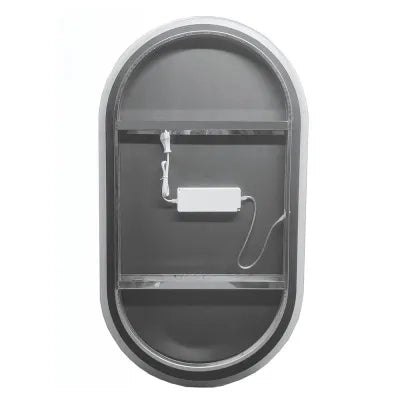 Specchio ovale reversibile 63x110 sabbiatura LED perimetrale retroilluminata