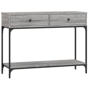Tavolino Consolle | Tavolo d'Ingresso Grigio Sonoma 100x34,5x75cm Legno Multistrato