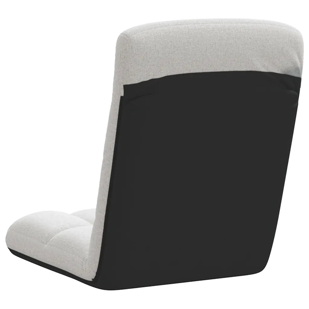 Sedia da Terra Pieghevole Grigio Nuvola 71x51x62 cm in Tessuto