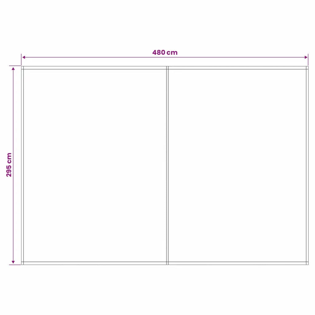 Telo di ricambio per tenda da sole Multicolore 500 × 300 cm 3444299
