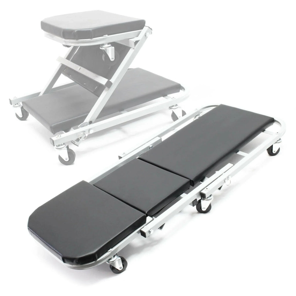 Carrello ispezione meccanica garage officina 2-1 posti max 150 kg 16_0000767