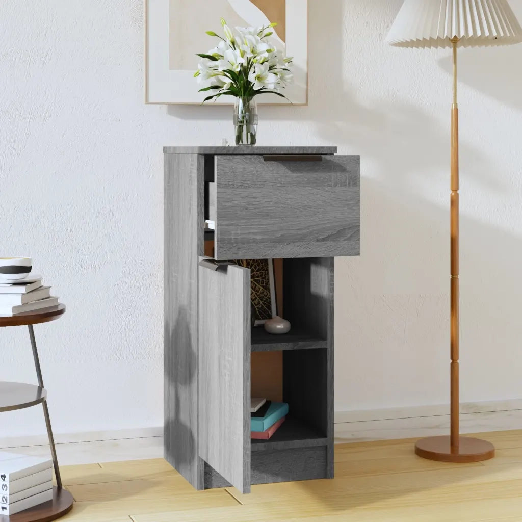 Credenza | Madia | Buffet da pranzo | Armadio da pranzo Grigio Sonoma 30x30x70 cm in Legno Multistrato