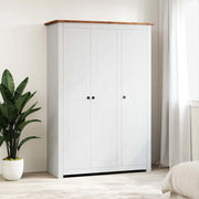 Armadio a 3 Ante Bianco 118x50x171,5cm in Pino Panama Range
