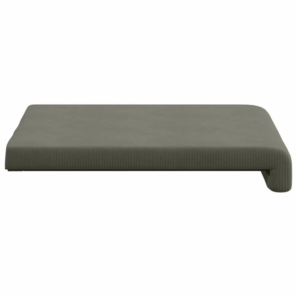 Cuscino per panchina 4 pcs corduroy Grigio Chiaro 42043135