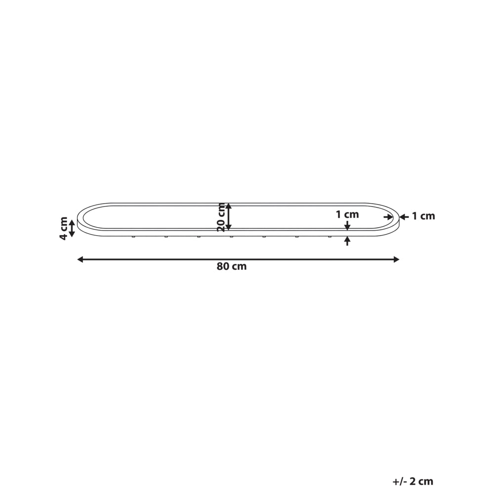 Plafoniera LED Ovale Nera in Materiale Sintetico con Telecomando, Lampada da Soffitto a Pannello Clarella