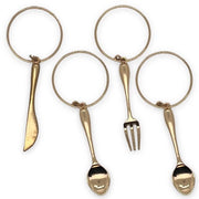 Set di Servitopi in Oro - 4 pezzi - Struttura in Alluminio Robusta - Ideale per Matrimoni/Feste - Decorazione di Interno Stilosa - Ø 3,6 cm - Accessori da Tavola