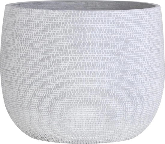 Pianta Ceramica Barcelona - Piantine e Vasi - 1 pezzo - Grigio chiaro - Ceramica - 40cm