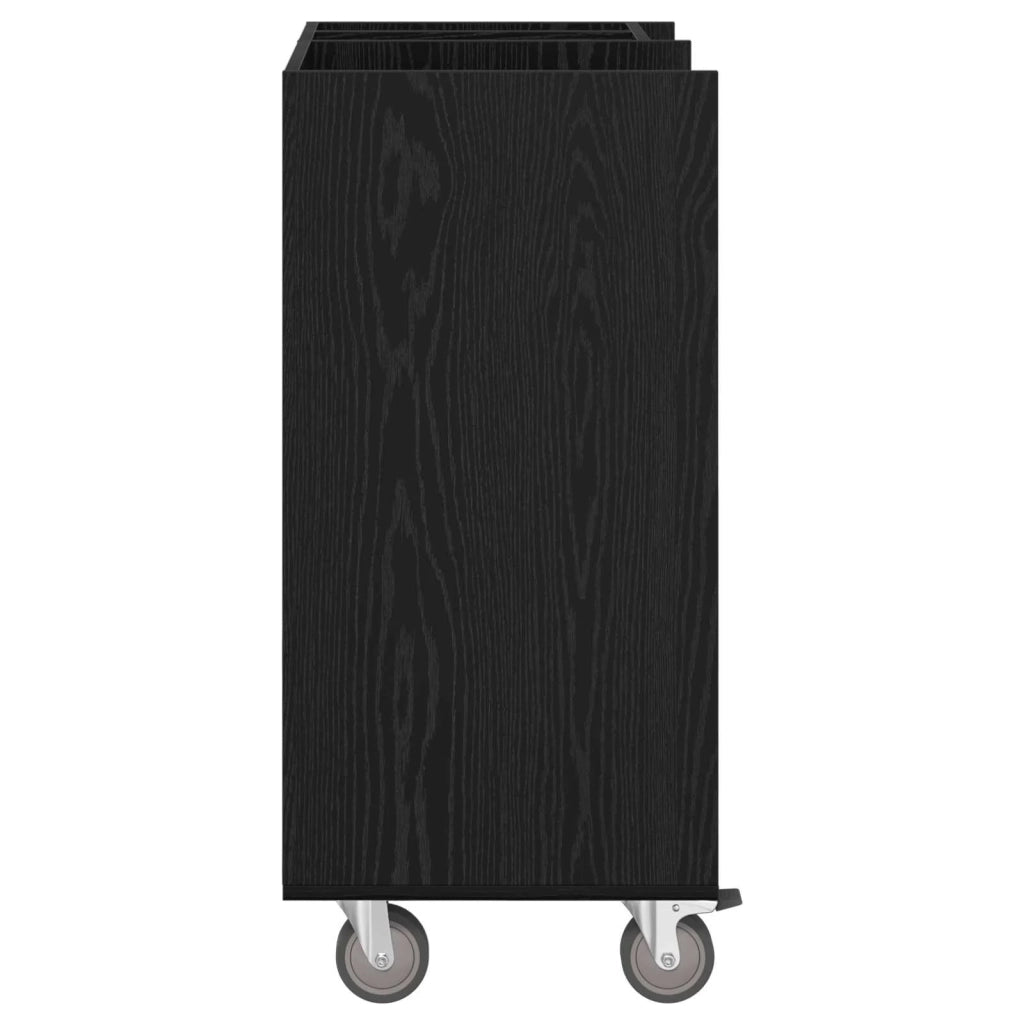 Armadio per Golf con ruota Rovere Nero 65 x 45 x 98 cm 899448