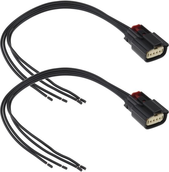Connettore di illuminazione posteriore 6 pin - 2x attacco cavo - 30 cm - 18 AWG - compatibile con Vauxhall Astra K MK7 (2015-2022) - materiale resistente