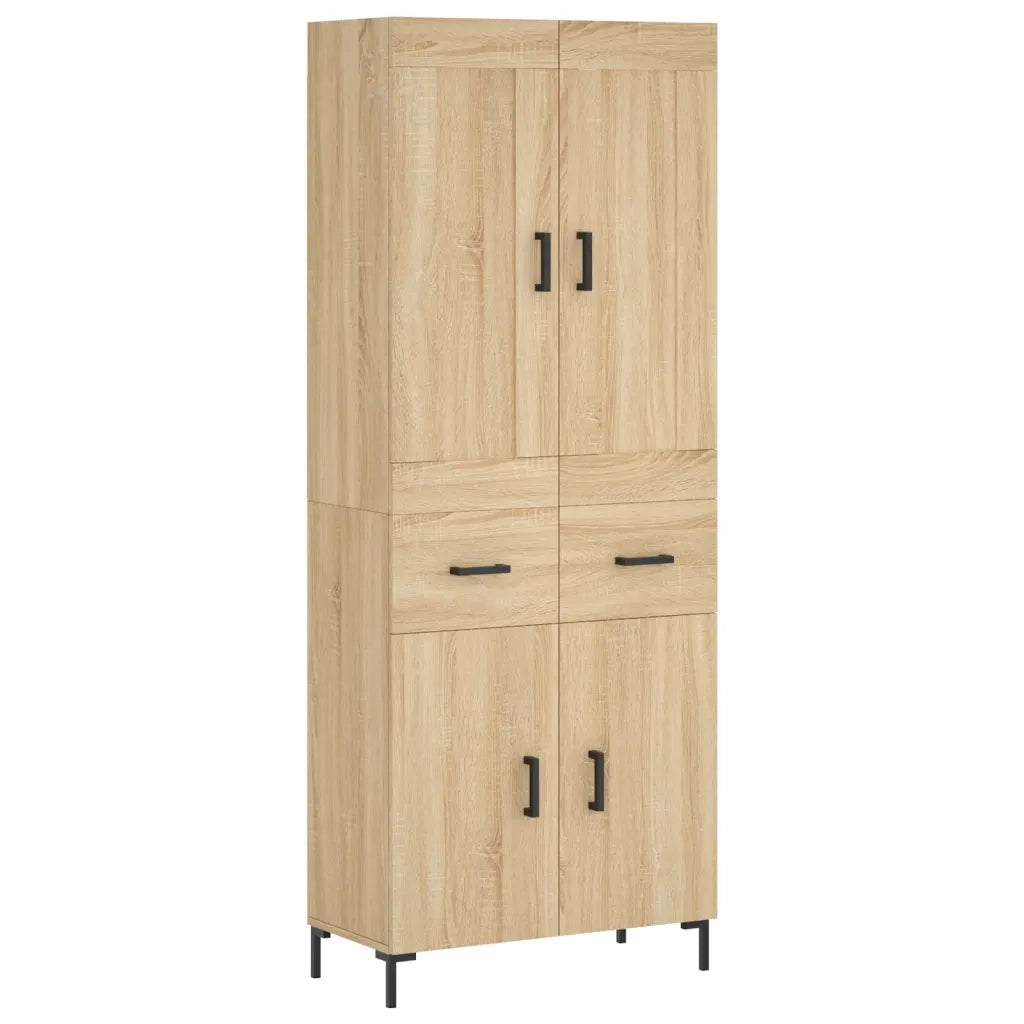 Credenza Rovere Sonoma 69,5x34x180 cm in Legno Multistrato 3199876