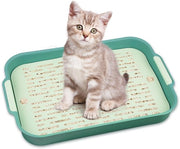 Toilet per coniglio, toilet per coniglio, toilet per coniglio, toilet per gatto grande, asciugamano per piccoli animali conigli e cavi (verde-grande)