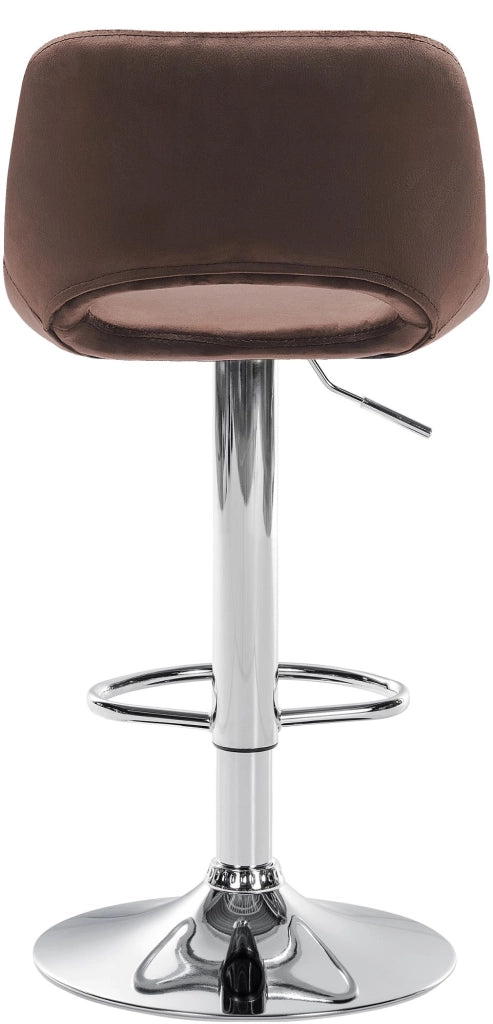 Barhocker Camden Samt chrom