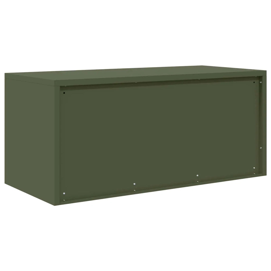 Armadio Verde oliva 90 x 40 x 40 cm Acciaio