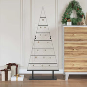 Albero di Natale in metallo con supporto Nero 125,5 cm Acciaio