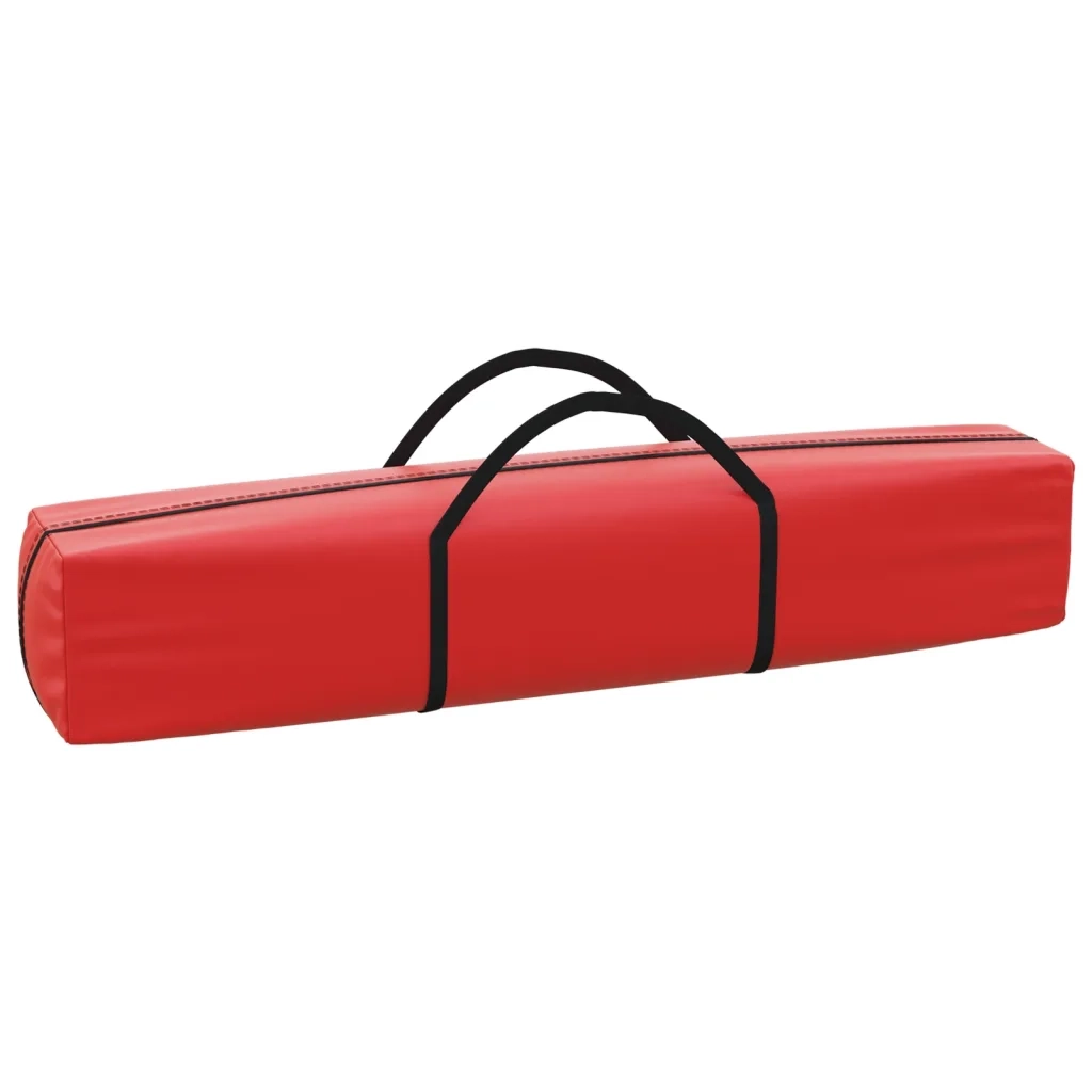 Tenda per Feste Pieghevole con Pareti Laterali Rosso 3x3 m