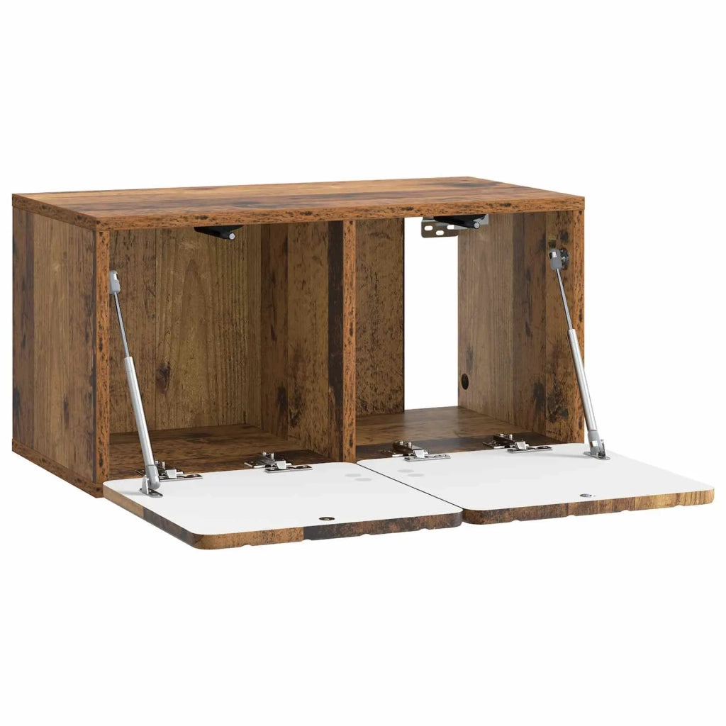 Mobile Porta TV da Muro Legno antico 59,5 x 31 x 30 cm