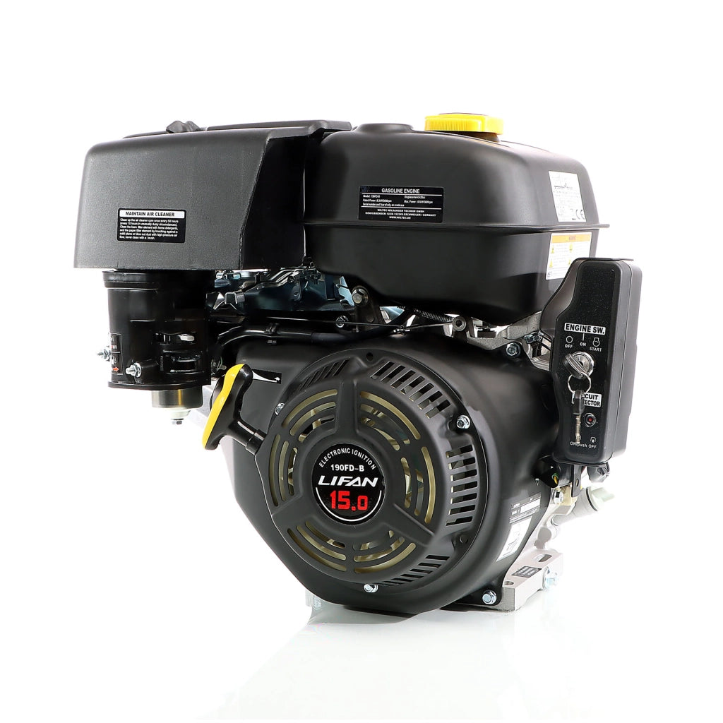 LIFAN 190 FD-B E-Start Motore a benzina a 4 tempi 10kW (15CV) 25mm, OHV, 420ccm con avviamento elettrico