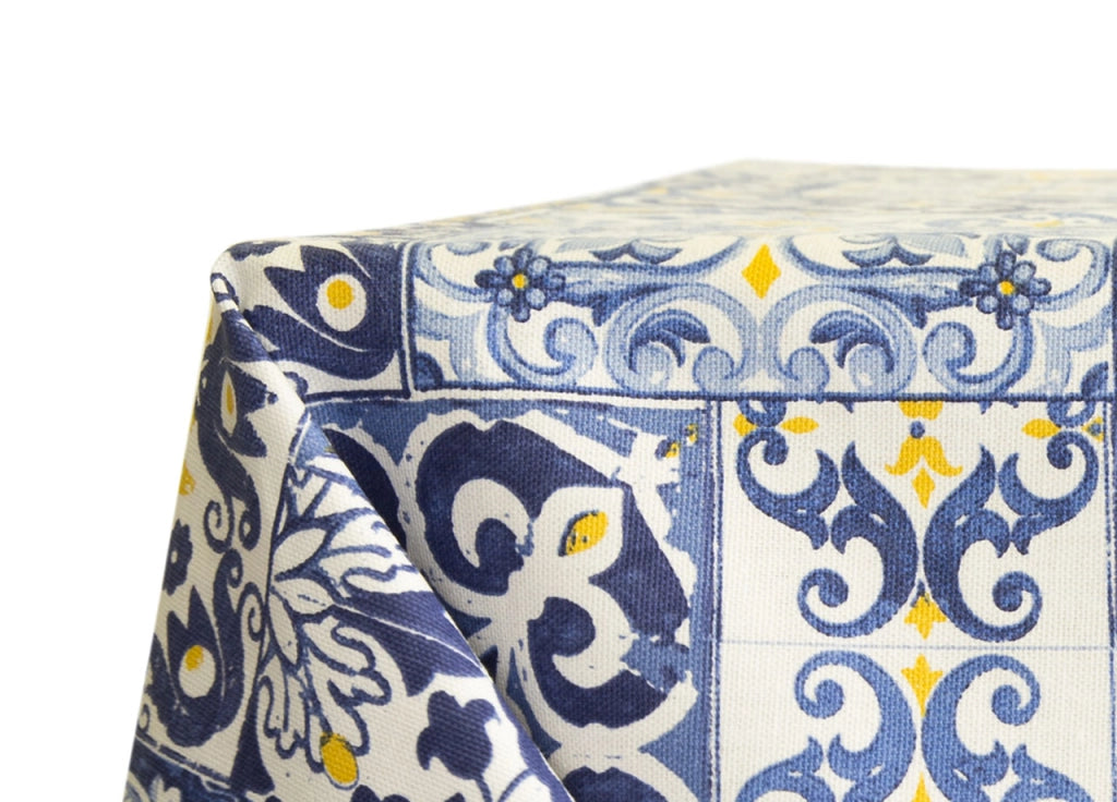 Tovaglia Per Salotto Cucina Tavolo In Cotone Made In Italy Varie Fantasie - 140x180 - Amalfi