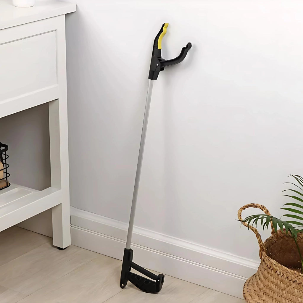 OWIJI Pinza Prensile Anziani Bastone in Alluminio Raccogli Rifiuti Oggetti Adulti Disabili Morsetto Rotante 360° Zigrinato Portatile Raccoglitore Immondizia Giardino Casa Parco Spiaggia