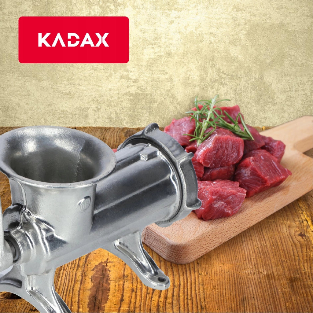 Tritacarne manuale in ghisa KADAX 32, modello Alfa, originale polacco.
