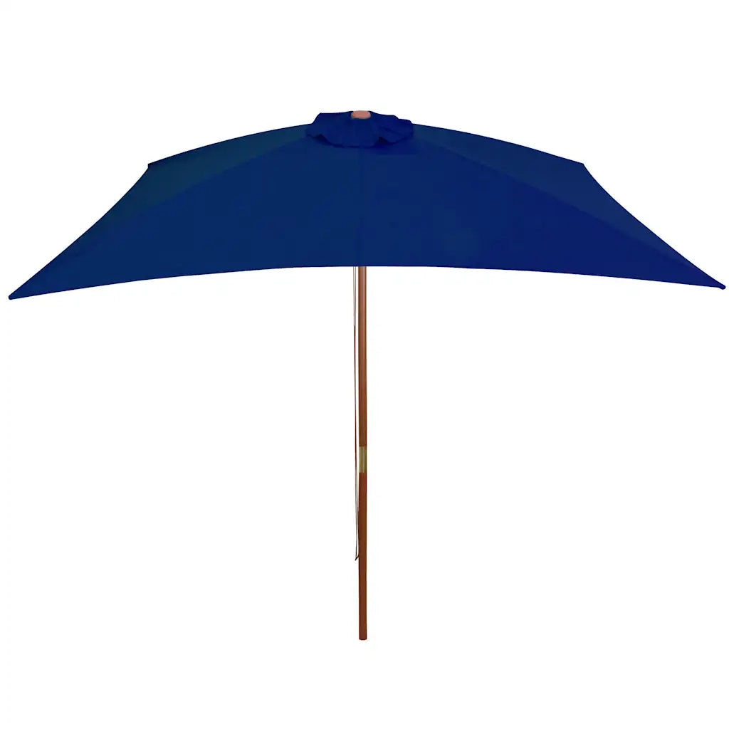 Ombrellone da Giardino con Palo in Legno Blu 200x300 cm 313761