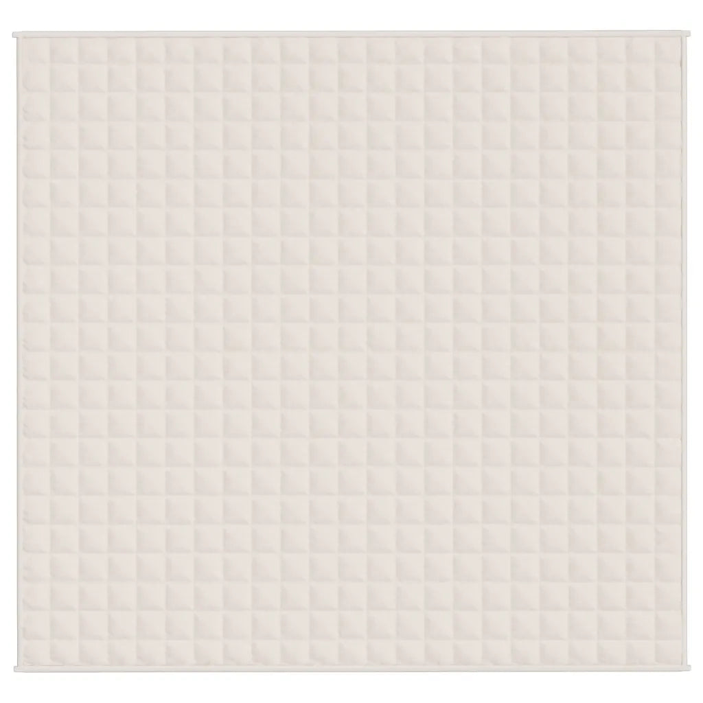 Coperta Ponderata Crema Chiaro 220x230 cm 15 kg Tessuto cod mxl 77752