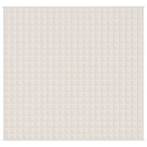 Coperta Ponderata Crema Chiaro 220x230 cm 15 kg Tessuto cod mxl 77752