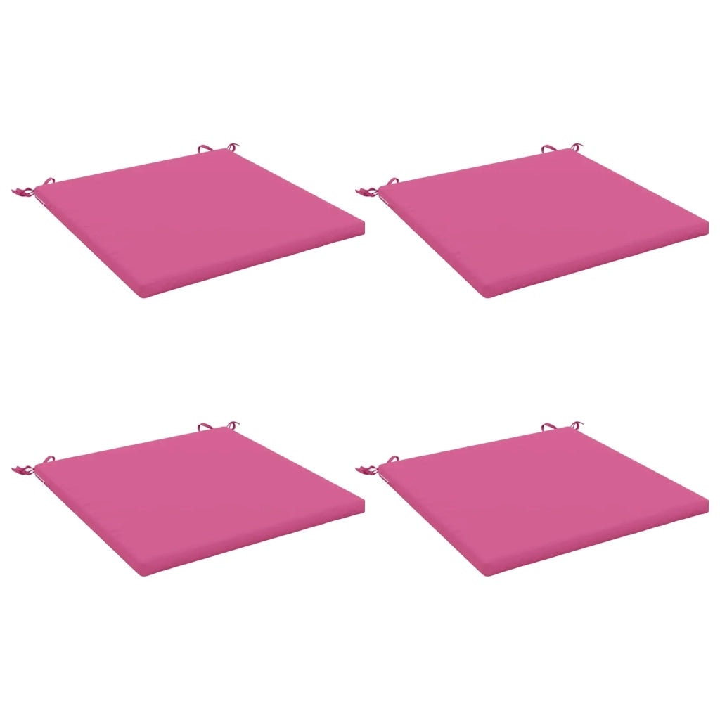 Cuscini per Sedia in 4 Pezzi SOEST 4 pz 100% Poliestere Rosa 944634