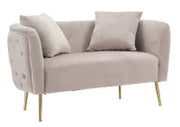 Divanetto Bucarest Grigio cm 127X74X73