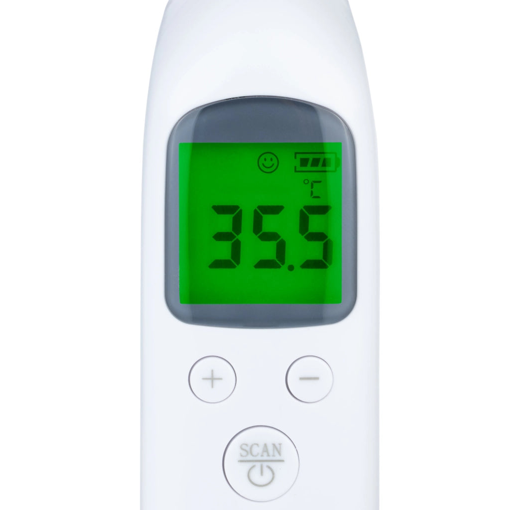 Termometro Medico a Infrarossi – Misurazione Senza Contatto | Display LCD, Memoria 32 Misurazioni, Batteria